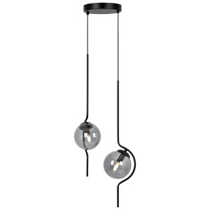 Neva lampa wisząca 2xE14 czarna/grafitowy K-5332