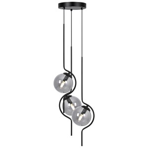 Neva lampa wisząca 3xE14 czarna/grafitowy K-5333