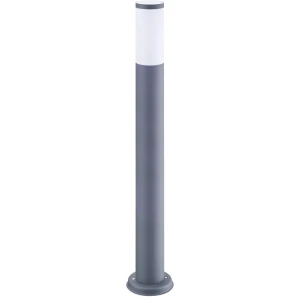 Oslo H100 lampa stojąca słupek ogrodowa okrągła szara
