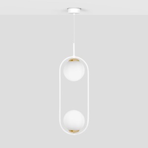 Malta lampa wisząca 2xE14 biała K-5301