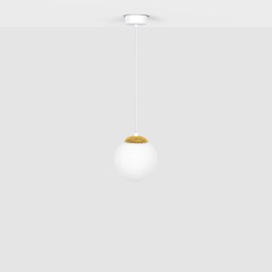 Elmo D14 lampa wisząca 1xE14 biała/złota K-5310