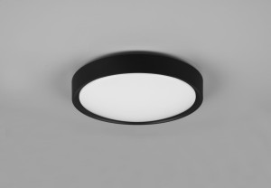 Clarimo LED IP44 plafon 1-punktowy czarny 659011832