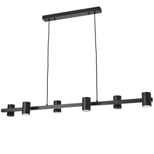 Noe lampa wisząca 6xGU10 czarna PL0111-BK