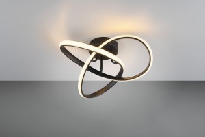 Meo lampa sufitowa 1xLED/15W/3000K czarna R62101132