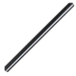 Lampa wisząca Sigi V w kolorze czarnym, wyposażona w dwa źródła światła LED o mocy 45W i temperaturze barwowej 3000K. Prosty, prostokątny kształt z białymi wstawkami, zawieszona poziomo, na jednolitym tle.