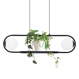 Finestra lampa wisząca 2-punktowa czarna K-4961