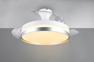 Lindberg lampa sufitowa z wentylatorem i pilotem 1xLED/35W biała/tytanowa R67382187