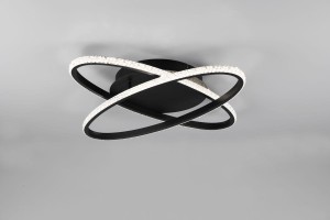 Lane lampa sufitowa 2xLED/27W/4000K czarna R67802132