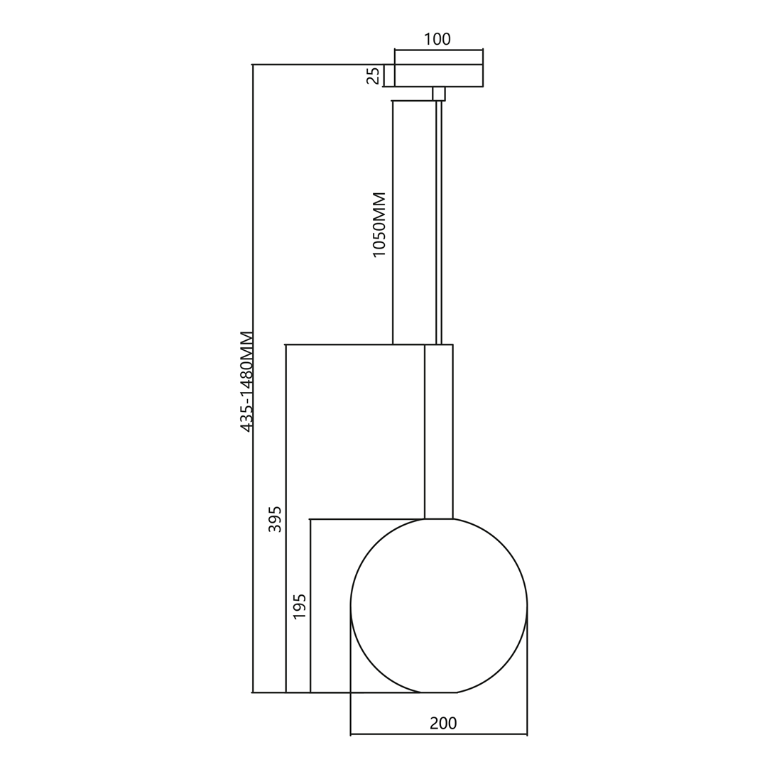 Lampa wisząca Niko D20 w kolorze złotym, z oprawą na jedną żarówkę G9. Posiada prostą, geometryczną konstrukcję z okrągłym kloszem i prostokątnym uchwytem. Wymiary: wysokość regulowana od 435 do 1480 mm, średnica klosza 200 mm.