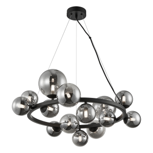 Mila lampa wisząca 14xG9 czarna ML0334