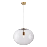 Campania lampa wisząca 1xE27 złota/transparentny ML0343