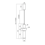 Czarna lampa wisząca Campo z 1xLED o mocy 19W. Prosta konstrukcja z okrągłym kloszem i długim zawieszeniem, dostępna w regulowanej długości od 525 do 1775 mm. Wymiary klosza: 180 mm wysokości, 120 mm średnicy.