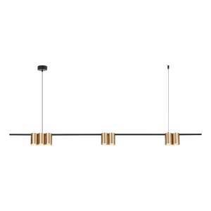 Genesis lampa wisząca 7xGU10 czarna/złota ML0372