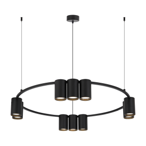 Genesis lampa wisząca 10xGU10 czarna ML0373
