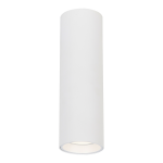 Biała lampa sufitowa Genesis H20, cylindryczny kształt, mocowanie na jedną żarówkę GU10, widoczna oprawa z metalowym wykończeniem, montowana na suficie. Prosta, nowoczesna konstrukcja, idealna do minimalistycznych wnętrz.