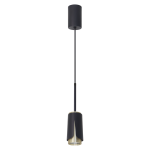 Flower lampa wisząca 1xGU10 czarna/złota ML0267