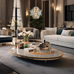 Lampa wisząca Crown 4xE14 w chromowanym wykończeniu, o nowoczesnym, geometrycznym kształcie, zawieszona w eleganckim wnętrzu. Lampa podkreśla styl aranżacji, z widocznymi detalami szklanej konstrukcji.