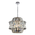 Crown lampa wisząca 12xE14 chrom ML0402