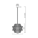 Lampa wisząca Crown 12xE14 w chromowym wykończeniu, o średnicy 540 mm i wysokości regulowanej od 630 do 1330 mm. Kształt przypominający gwiazdę z wycięciami, zawieszona na cienkim łańcuchu. Elementy metalowe w eleganckim stylu.