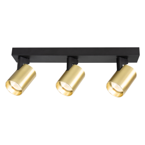 Volf lampa sufitowa (spot) 3xGU10 czarna/złota  ML0683