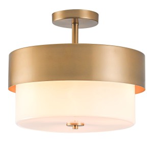 Cork lampa sufitowa 3xE14 mosiądz/biały C03999BR