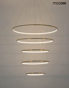 Ring Slim L lampa wisząca (z pilotem) 5xLED/105W złota MSE1501100163