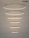 Ring Slim XL lampa wisząca (z pilotem) 6xLED/130W złota MSE1501100164