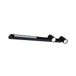Mannari lampa sufitowa 2xGU10+1xLED/8W czarna S230757203