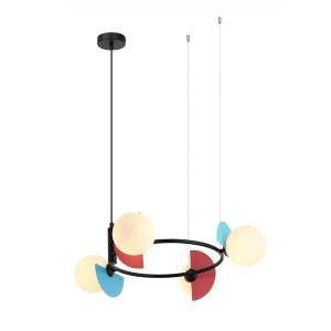 Nauti lampa wisząca 4xG9 multikolor PND-37482-4R-MLTI