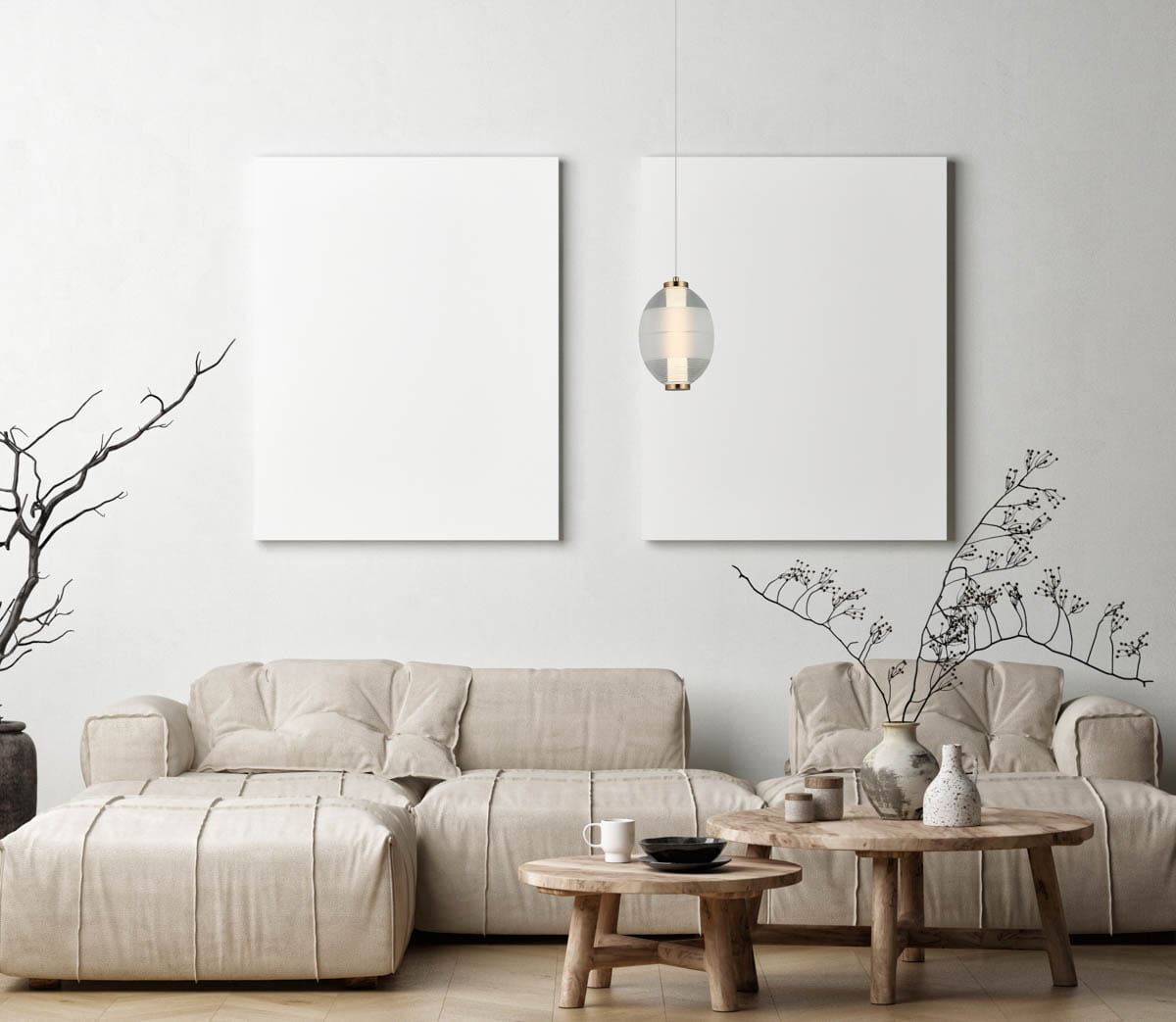 Lampa wisząca Rinot 1xLED/8W w kolorze czarnym, w kształcie owalnym z przezroczystym kloszem. Zawieszona na cienkim kablu, umieszczona w nowoczesnym wnętrzu z jasnymi sofami i drewnianymi meblami.