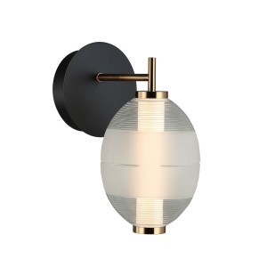 Rinot kinkiet 1xLED/8W czarny WL-45372-1-WH-CL