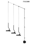 Flat lampa wisząca 3xLED/30W czarna MSE010100385