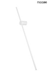 Kinkiet Ombre 100 w kolorze białym, z jednym źródłem LED o mocy 12W. Produkt ma prostą, minimalistyczną formę z okrągłą podstawą i długim, poziomym ramieniem. Umieszczony na białym tle, co podkreśla jego nowoczesny design.