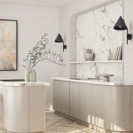 Czarny kinkiet Cono 1xE27 z geometrycznym, stożkowym kloszem, zamontowany na białej ścianie w nowoczesnej kuchni. Obok znajduje się minimalistyczna półka i dekoracyjny wazon. Tło przedstawia jasne, eleganckie wnętrze z marmurowymi akcentami.