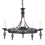 Belfry lampa wisząca 5xE14 czarna BY5-BLACK