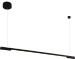 Lampa wisząca Organic 100 w kolorze czarnym, z jedną żarówką LED o mocy 16W. Posiada prosty, cylindryczny kształt z wbudowanym źródłem światła, zawieszona na cienkim drucie. Montaż sufitowy, minimalistyczny design.