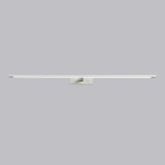 Kinkiet LED Isla IP44 w kolorze chromowanym, o długości 96 cm i mocy 32 W. Posiada prostokątną, minimalistyczną formę z zamontowanym źródłem światła na górze. Ujęcie frontalne, na jednolitym tle. Idealny do nowoczesnych wnętrz.