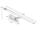 Isla IP44 kinkiet LED w kolorze białym, o prostokątnym kształcie. Wymiary: długość 620 mm, wysokość 140 mm, głębokość 50 mm. Posiada wbudowane źródło światła LED. Montaż ścienny, minimalistyczny design.