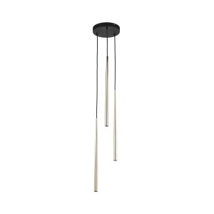 Piano lampa wisząca 3xG9 czarna/złota 10117