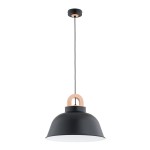 Vayper Duo lampa wisząca 1xE27 czarna 61344