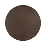Kinkiet Luna w kolorze brązowym, przeznaczony na 4 żarówki G9. Okrągła, matowa forma z minimalistycznym designem, idealny do nowoczesnych wnętrz. Produkt wiszący, prezentowany na jednolitym tle.