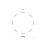 Kinkiet Luna w kolorze czarnym, przeznaczony na 4 żarówki G9. Okrągły kształt o średnicy 400 mm i grubości 45 mm. Prosty design, idealny do nowoczesnych wnętrz.