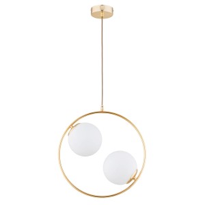 Avia lampa wisząca 2xE14 złota/biały 62443