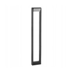 Lampa stojąca ogrodowa Santina LED H80 w kolorze antracytowym, o prostokątnym kształcie. Posiada minimalistyczny design z górnym panelem emitującym światło, stojąca w pionie na stabilnej podstawie, idealna do oświetlenia przestrzeni zewnętrznych.