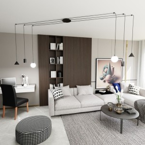 Fuji lampa wisząca 6xE14/GU10/GX53 czarna 1349/6