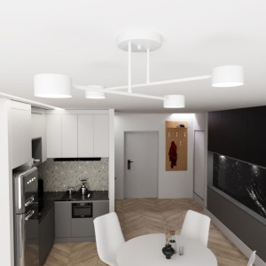 Halo lampa sufitowa 4xGX53 biała 1356/4