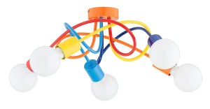 Boston lampa sufitowa 5xE27 multikolor 63239