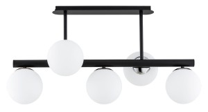 Tukane lampa wisząca 6xE14 czarna/chrom 63260