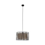 Harmony lampa wisząca 1xE27 czarna/brązowa 4562