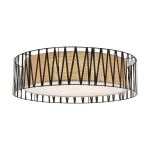 Harmony D72 lampa sufitowa 4xE27 czarna/brązowa 4556
